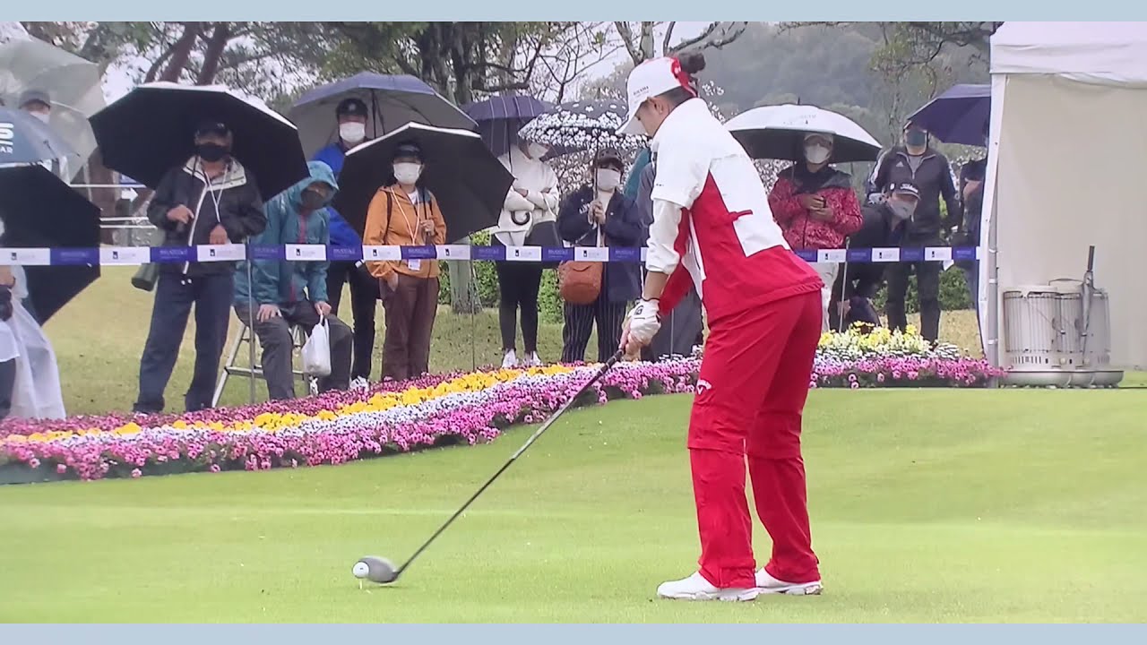 【ゴルフ】 河本結　スイング