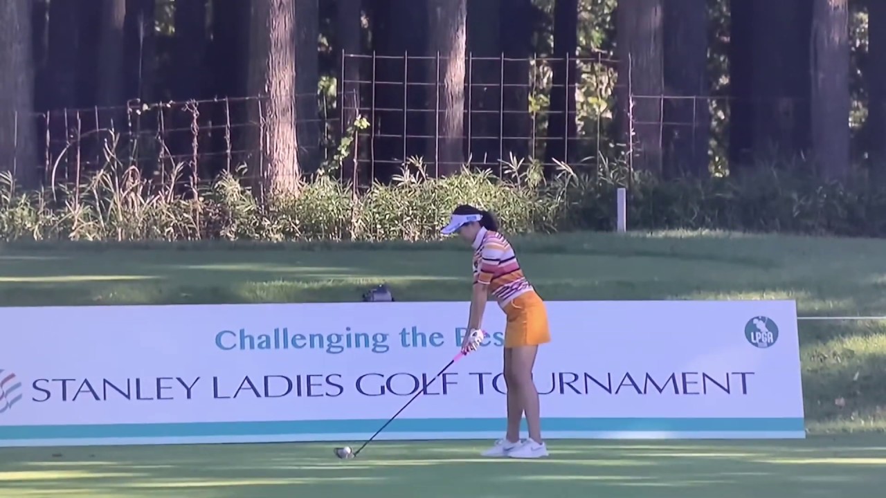 【ゴルフ】 三浦桃香 ナイスショット スタンレーレディスゴルフ最終日（短縮9ホール決戦）