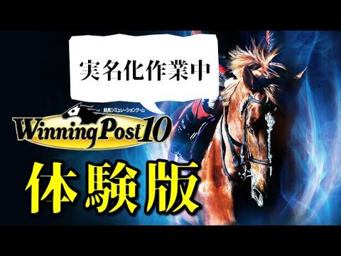 【実名化作業枠】ウイニングポスト10体験版でやれることをやる配信【Steam版】