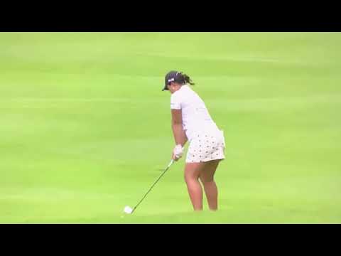 鈴木愛プロ　ゴルフ スイング スローモーション