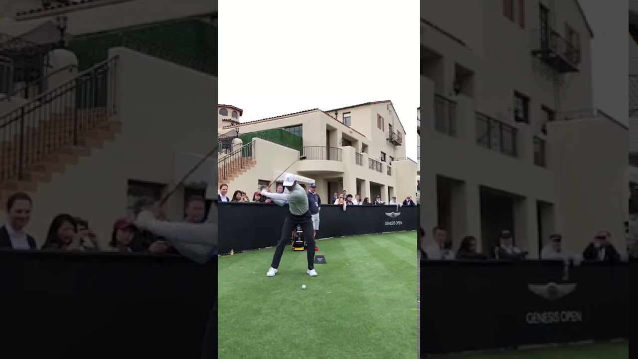 タイガーウッズ　スプーン　正面　スロー