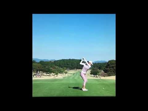 【音聞いて欲しい】木戸愛（Megumi Kido）ドライバースイング　スローモーションあり