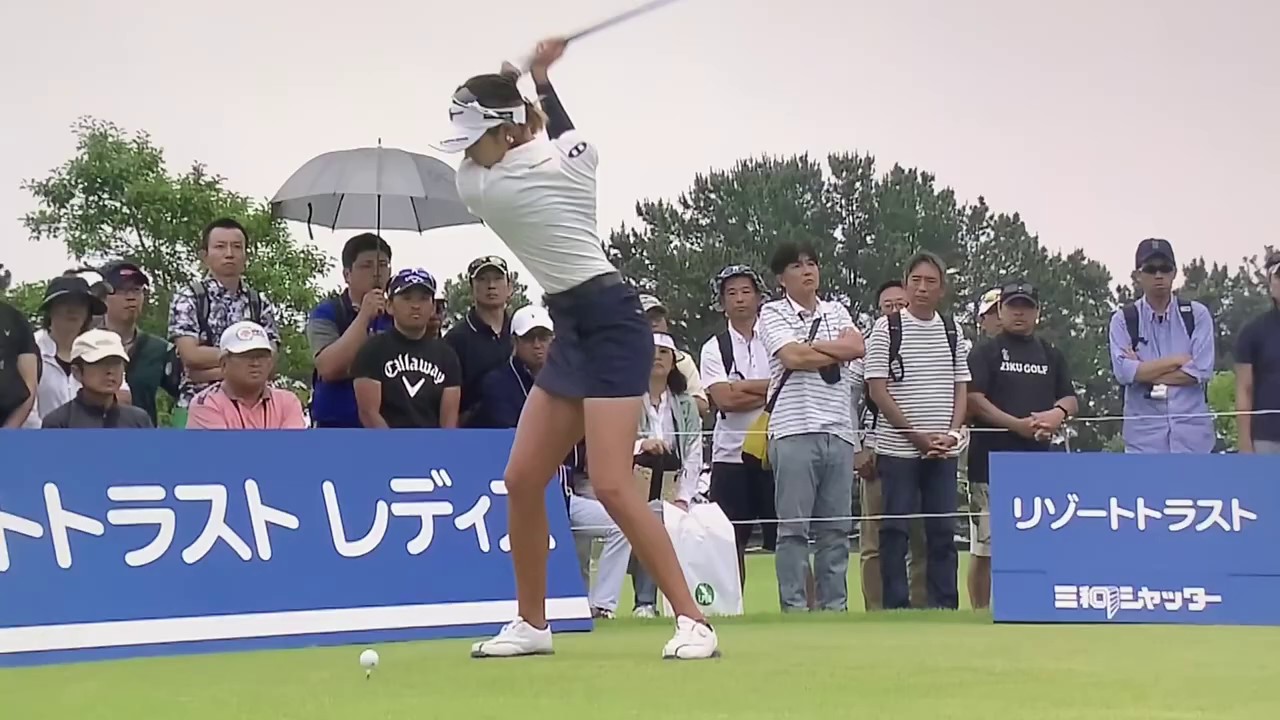 【ゴルフ】 原英莉花 スローモーションスイング リゾートトラストレディス 2019 最終日