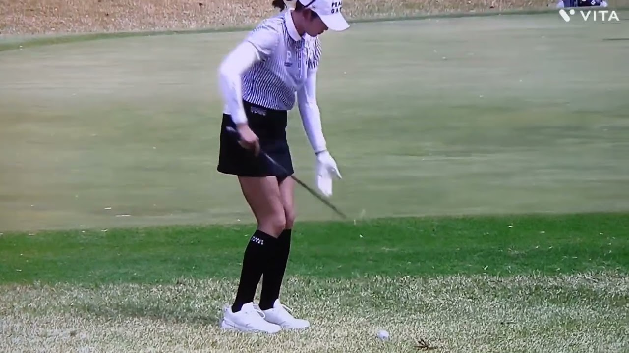 原 英莉花プロ💕TポイントENEOSゴルフトーナメント2023,2日目、21位タイ最終日は上位を目指して頑張って👊😆🎵