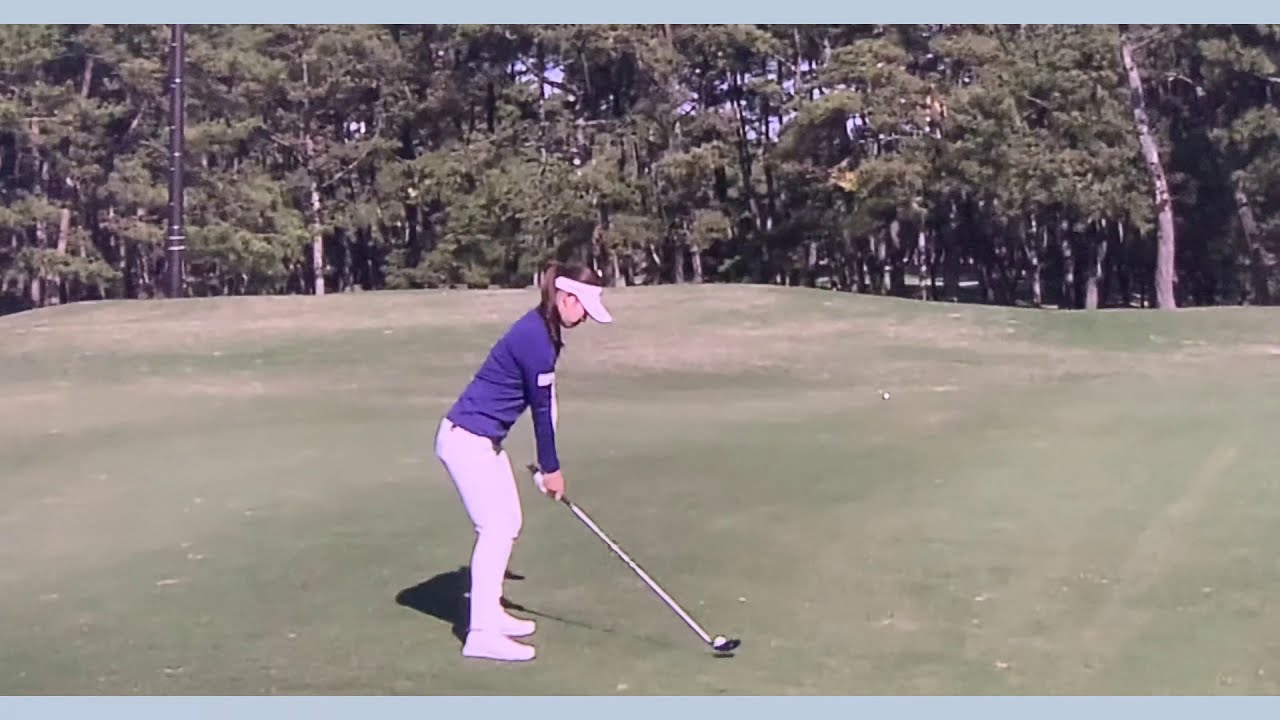 【ゴルフ】 柏原明日架 スイング