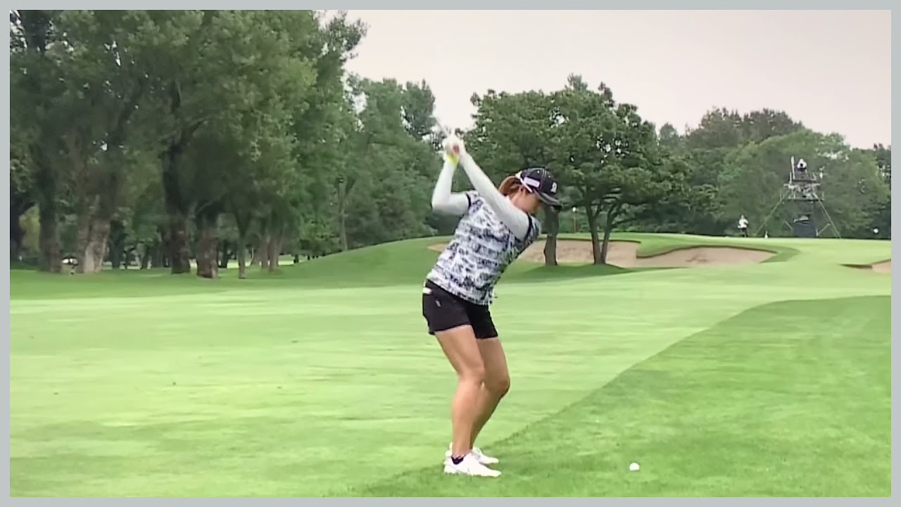 【ゴルフ】 大里桃子　スイング