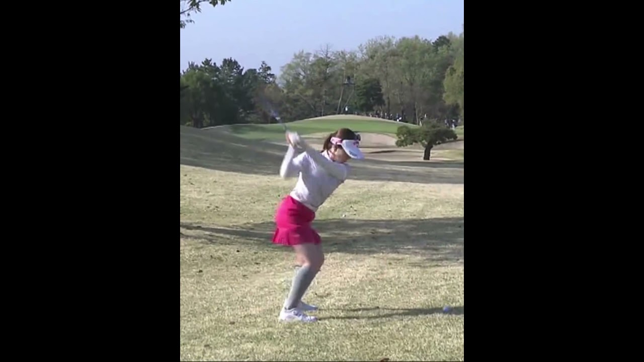 【西村優菜のフェアウェイウッド】ゴルフ　スイング　ゴルフスイング　初心者　スロー　スローモーション　ドライバー　アイアン　プロ　女子プロ　MCS　2023.03 #shorts