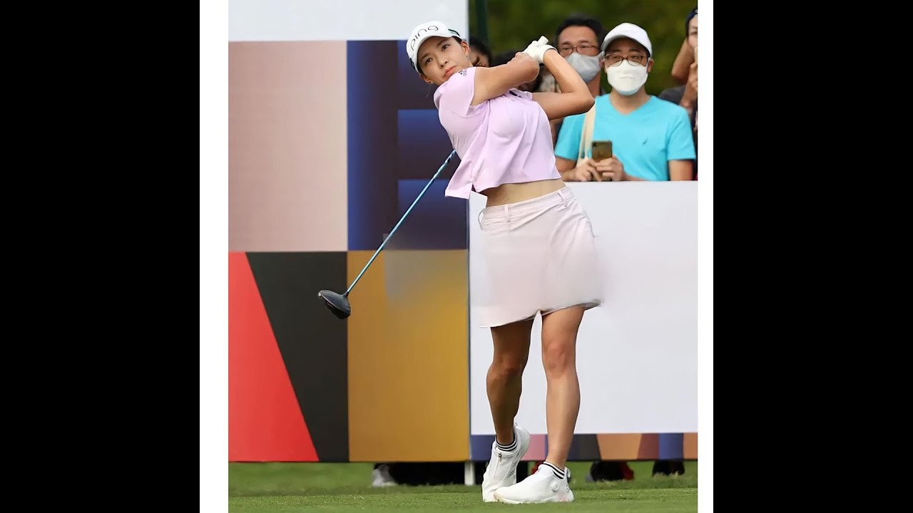 2022 美女ゴルファー「渋野日向子」パワースイングモーション＆スローモーション, Power Hitter "Hinako Shibuno"  Power Swing & Slow Motion