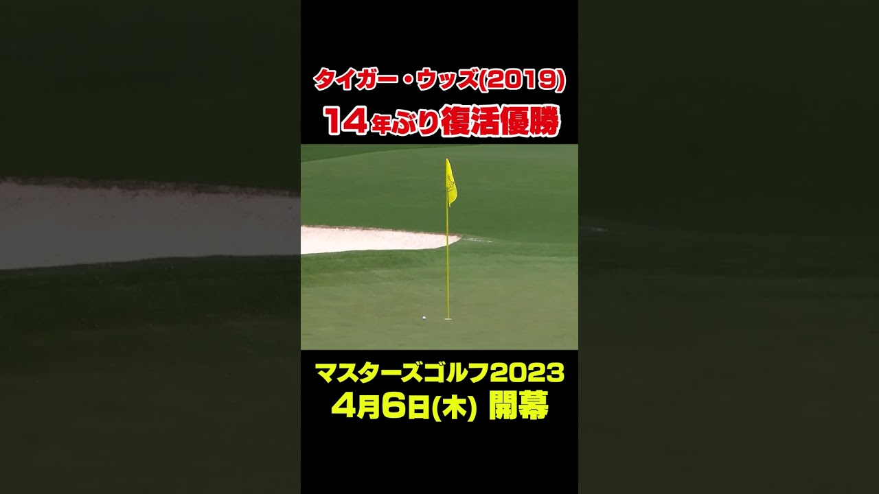 【マスターズ名場面】 タイガー・ウッズ　14年ぶり復活優勝#shorts #ゴルフ#Masters