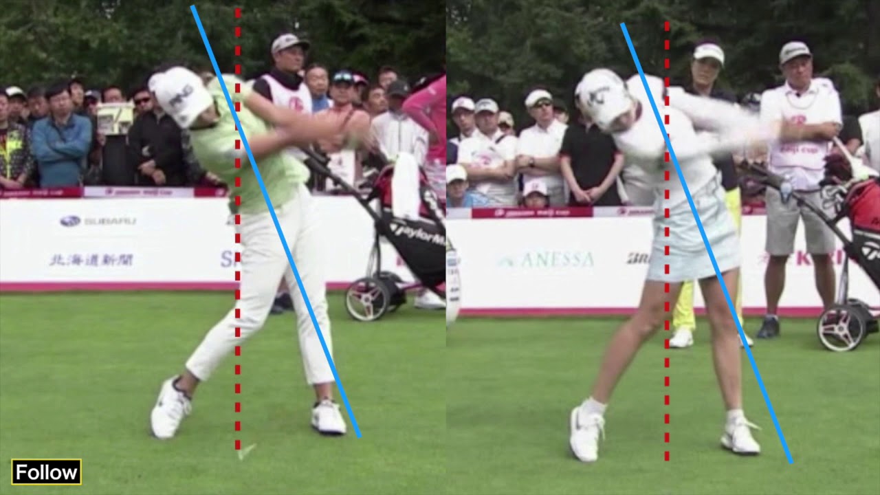 渋野日向子 vs 三浦桃香、スイングの違い