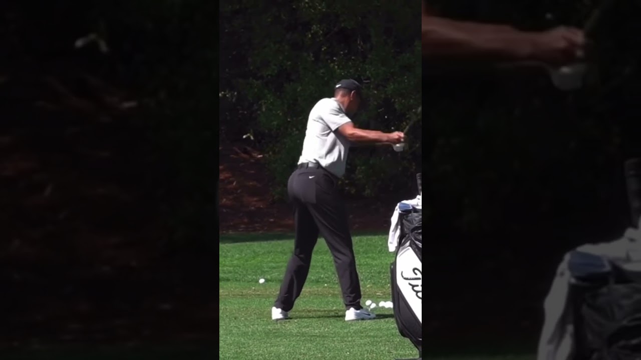 Tiger Woods Driver Swing At The Masters