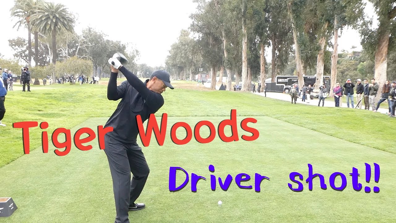 Tiger Woods （Awesome shot！）タイガーウッズ　ドライバーショット！【きしぞえ哲也ゴルフレッスン】