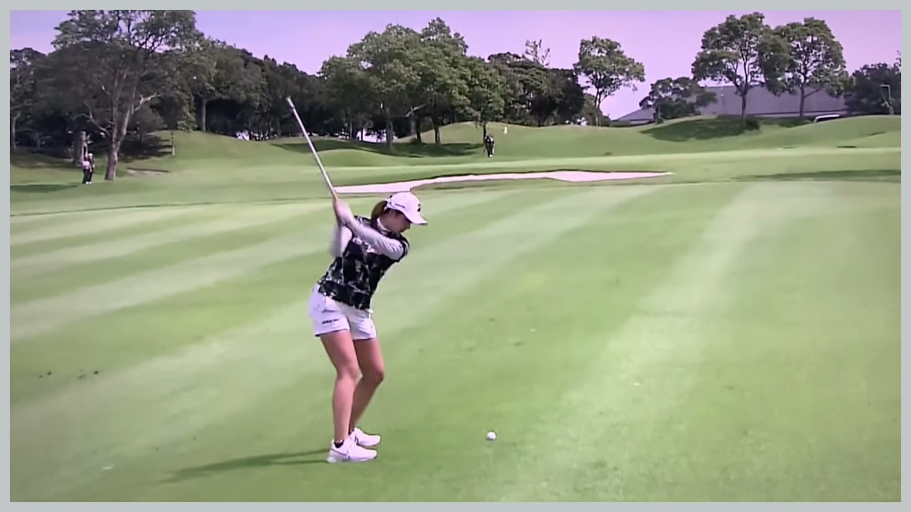 【ゴルフ】 大里桃子　スイング