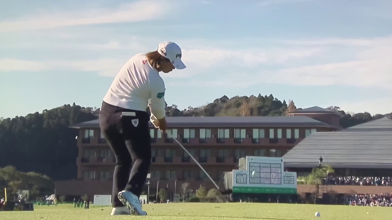 【ゴルフ】 鈴木愛 スローモーションスイング 伊藤園レディスゴルフ2019 最終日