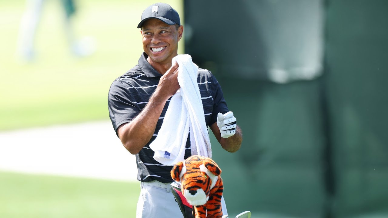 Tiger Woods arrives at Augusta National-Masters 2023