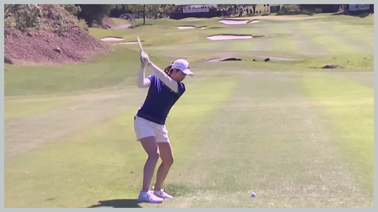 【ゴルフ】 大里桃子　スイング