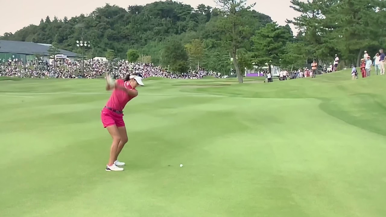 【ゴルフ】 原 英莉花 ナイスショット 2018 第46回ミヤギテレビ杯ダンロップ女子オープン 最終日