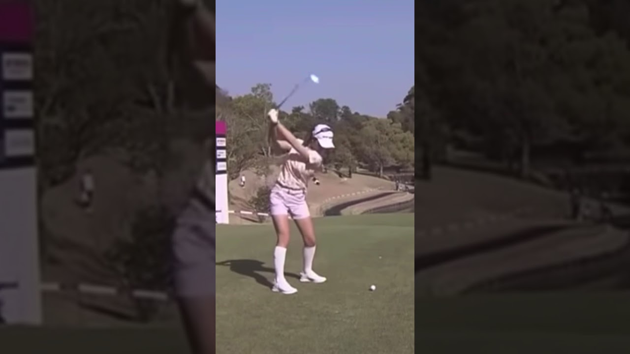 【ゴルフ】 鶴岡果恋　スイング