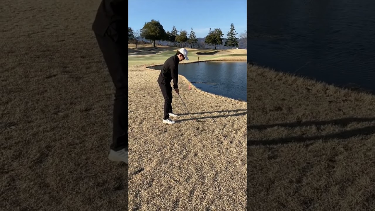 水切りショット #タイガーウッズ #golf  #水切り