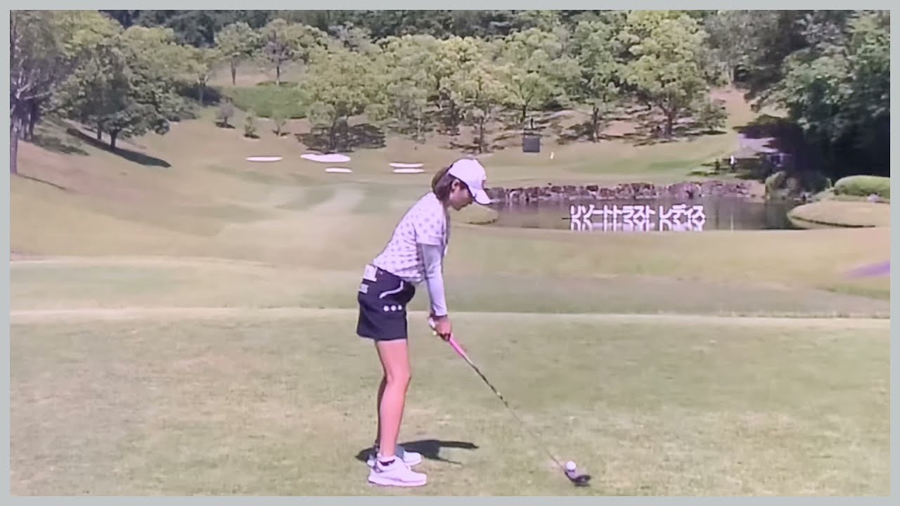【ゴルフ】 新垣比菜　スイング
