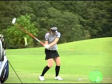 サントリーレディース2014　諸見里しのぶプロ　ドライバーショット