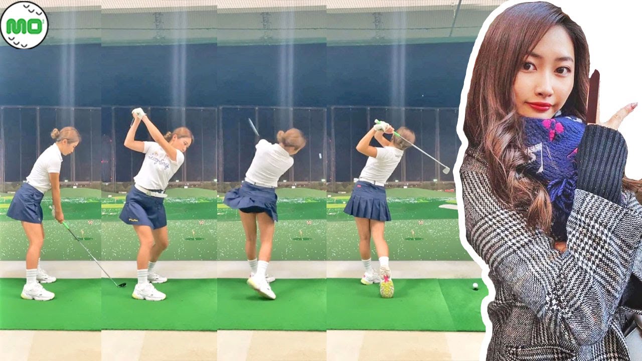 安田美祐 ヤスダミユウ Miyu Yasuda 日本の女子ゴルフ スローモーションスイング!!!