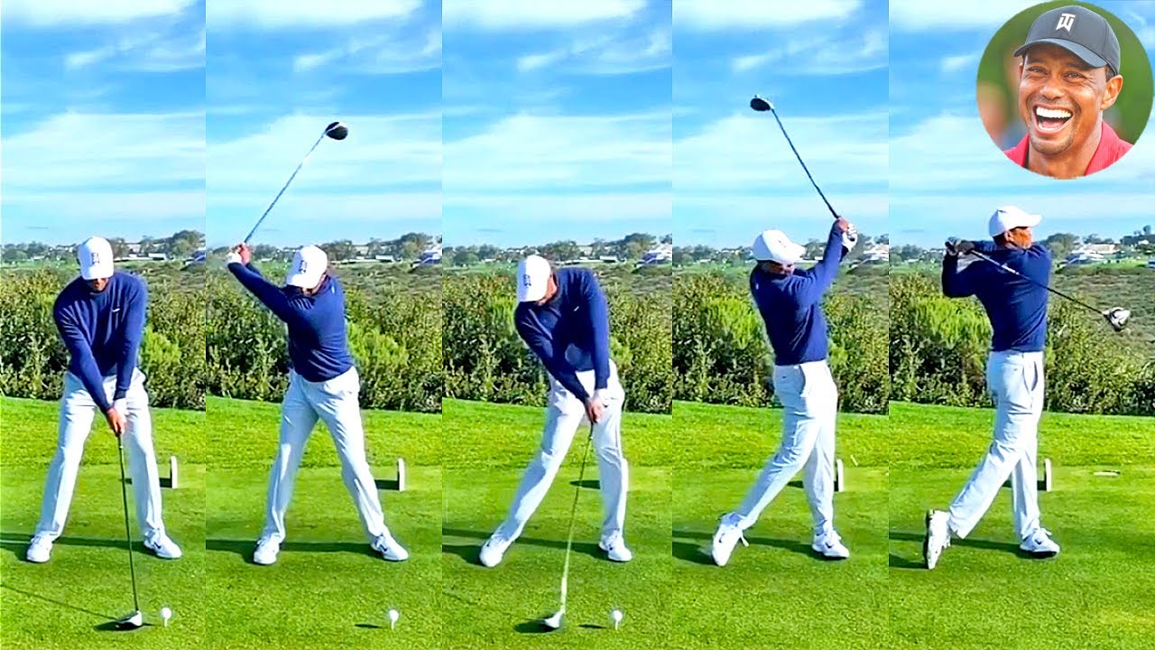 タイガー・ウッズ Tiger Woods プロゴルファー DRIVER SHOT SLOW MOTION !!!