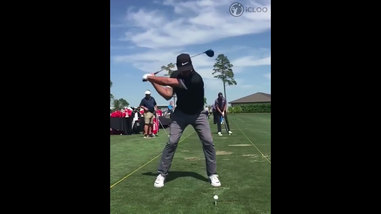 フィジカルで圧倒的なブルックス・ケプカドライバー正面スイング　（チャンネル登録すると素晴らしい映像がもっと早くみられます。）