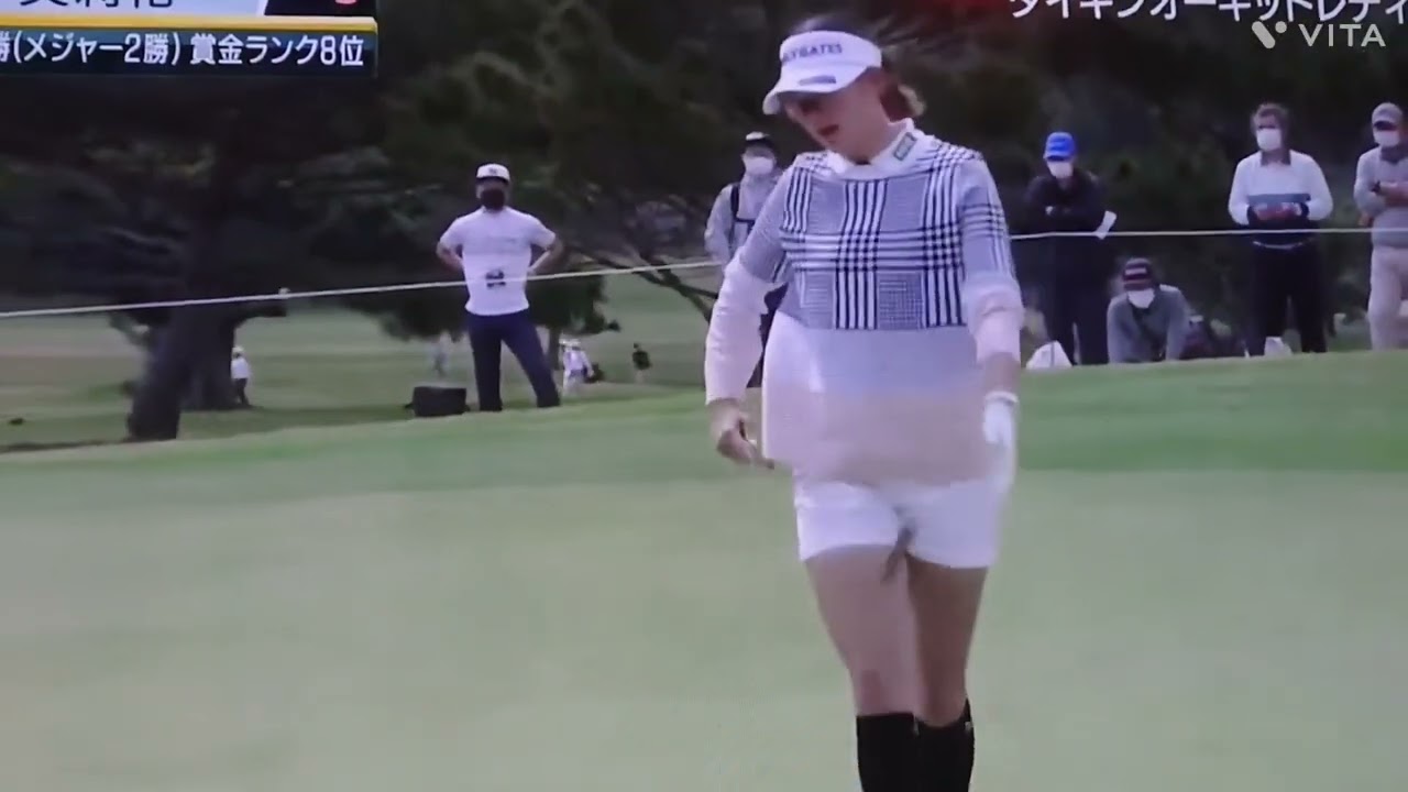 原 英莉花プロ💕ナイスオンなのにイメージと違う球筋だったのかなぁ⁉️