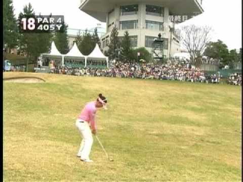 有村智恵選手のアプローチショット