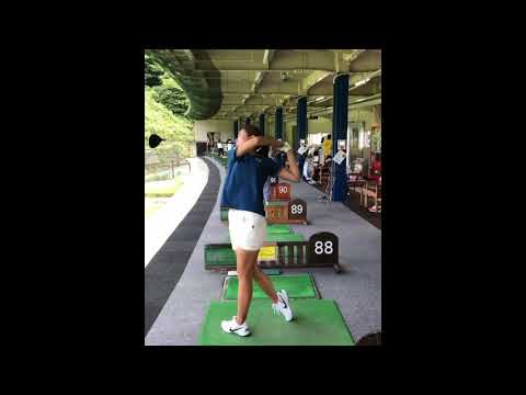 【ドライバー練習です】木戸愛（Megumi Kido）スローモーションあり