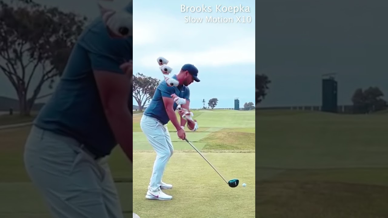 BROOKS KOEPKA GOLF SWING   SLOW MOTION  ブルックスケプカ　#shorts #golf