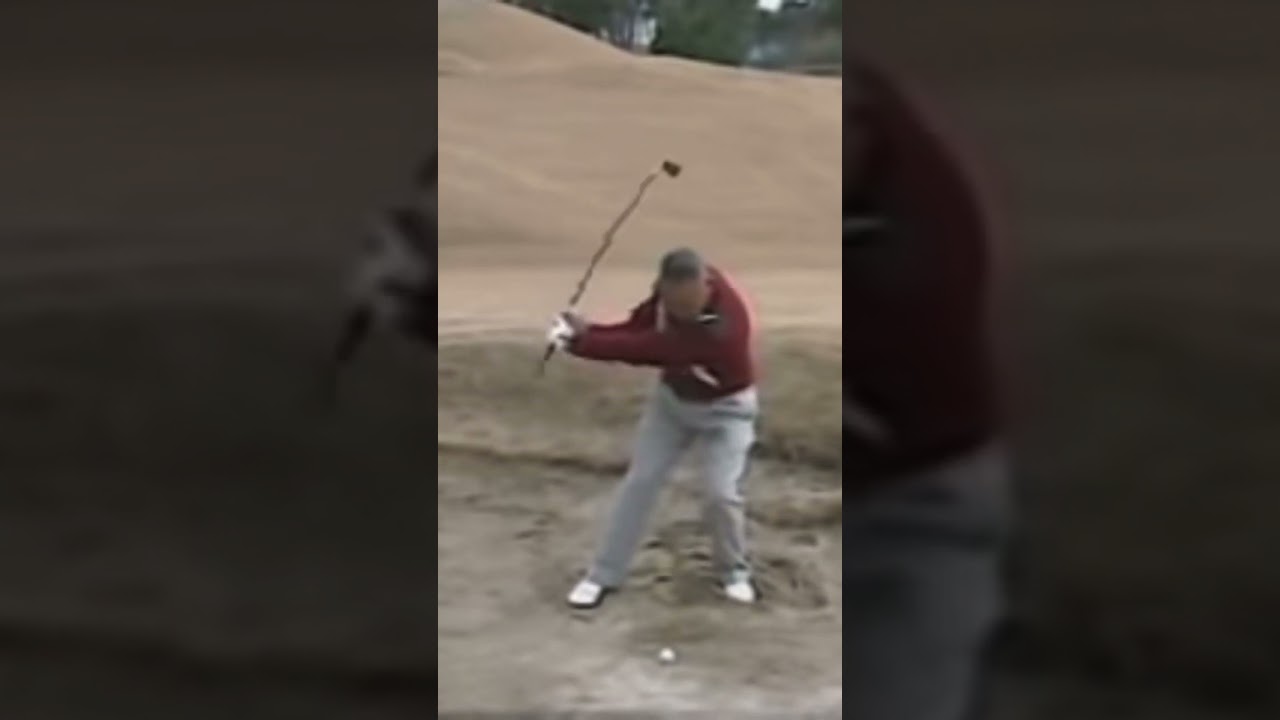 ジャンボ尾崎・青木功を育てた《林由郎流》〝9番アイアンでバンカーショット〟　#golf #golfsport #playgolf #アプローチ #パーシモンhage #林由郎