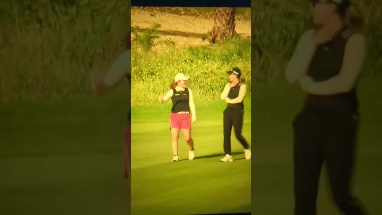 渋野日向子&古江彩佳  談笑しながら楽しくプレー #shorts #渋野日向子 #古江彩佳