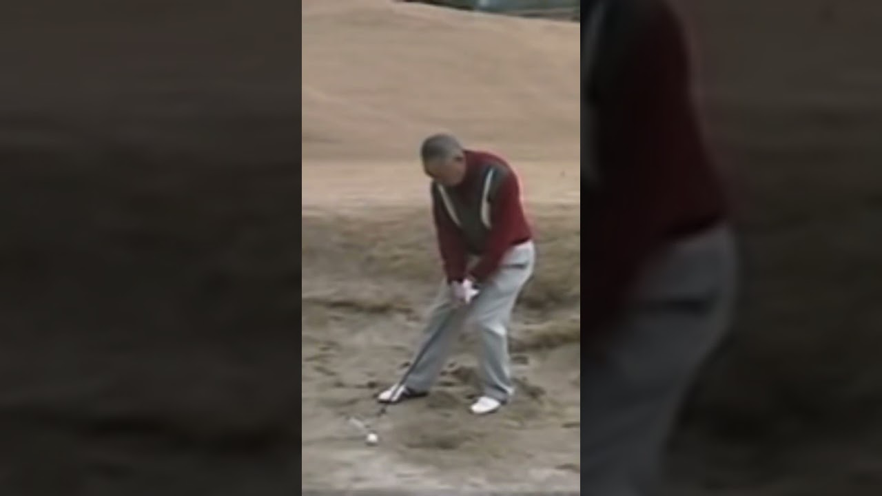 ジャンボ尾崎・青木功を育てた《林由郎流》〝フック回転をかける距離のあるバンカーショット〟　#golf #golfsport #playgolf #アプローチ #パーシモンhage #林由郎