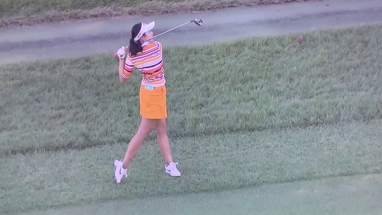 【ゴルフ】 三浦桃香 ナイスショット スタンレーレディスゴルフ最終日（短縮9ホール決戦）