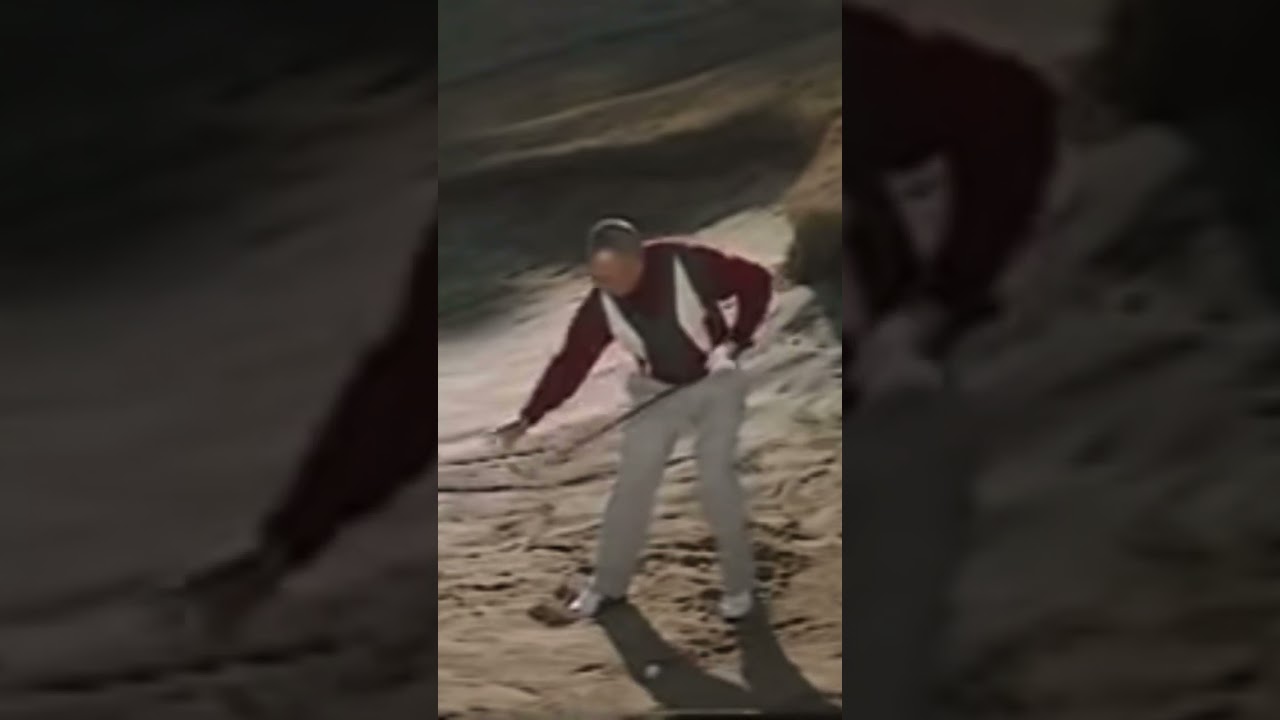 ジャンボ尾崎・青木功を育てた《林由郎流》〝上からポンッと叩くだけ〟アゴの高いバンカーショット　#golf #golfsport #playgolf #アプローチ #パーシモンhage #林由郎