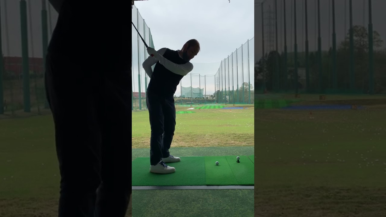 ７番アイアン片手打ち…頑張れ松森彩夏プロ☆彡