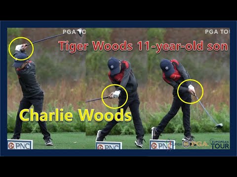 Charlie Woods Wonderful Golf Swing & Slow Motion タイガーウッズの息子-チャーリーウッズワンダフルゴルフスイング＆スローモーション