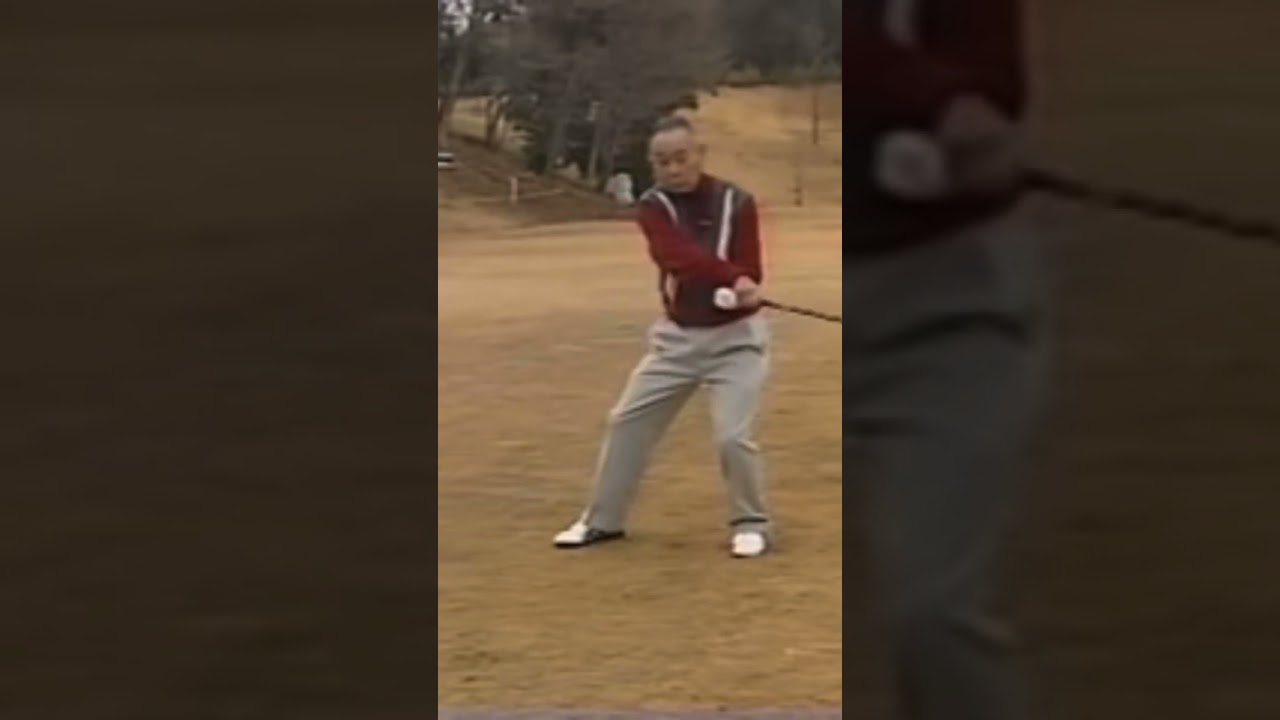 ジャンボ尾崎・青木功を育てた《林由郎流》つま先の向きで球筋を打ち分ける！　 #golf #golfsport #playgolf #アプローチ #パーシモンhage #林由郎