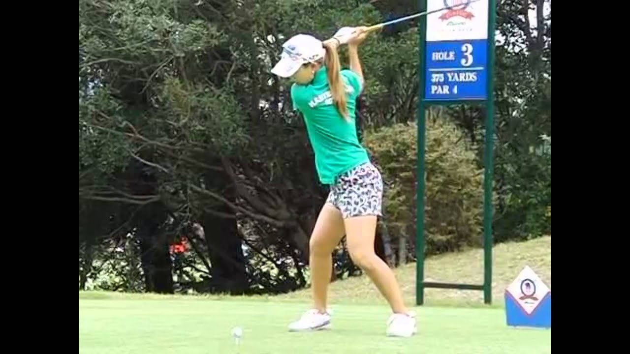 ゴルフ 女子 上田桃子 スイング分析　前