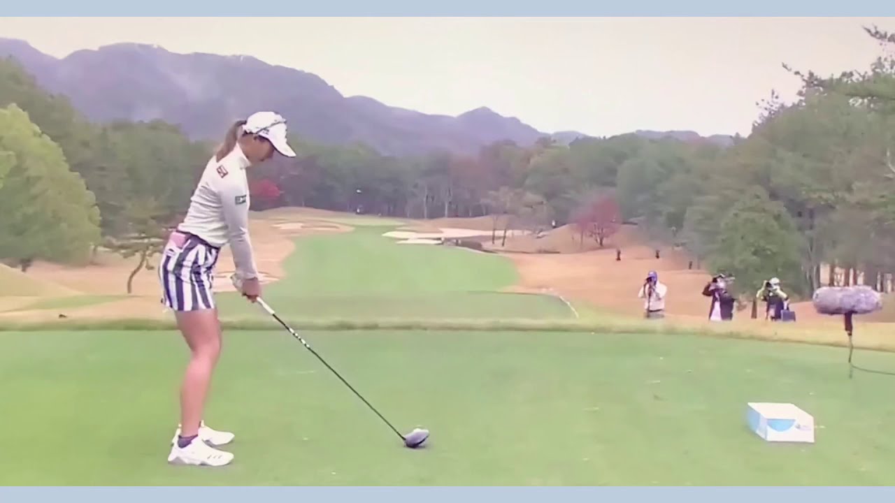 松田鈴英 ゴルフ スイング