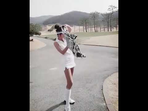 一緒に回った美人ゴルファー