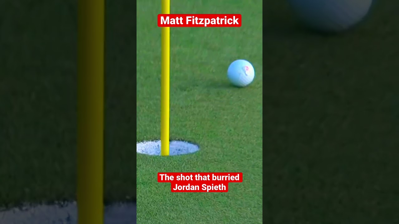Matt Fitzpatrick Burries Jordan Spieth with this nasty 9 iron at RBC HERITAGE💥💥🔥🔥