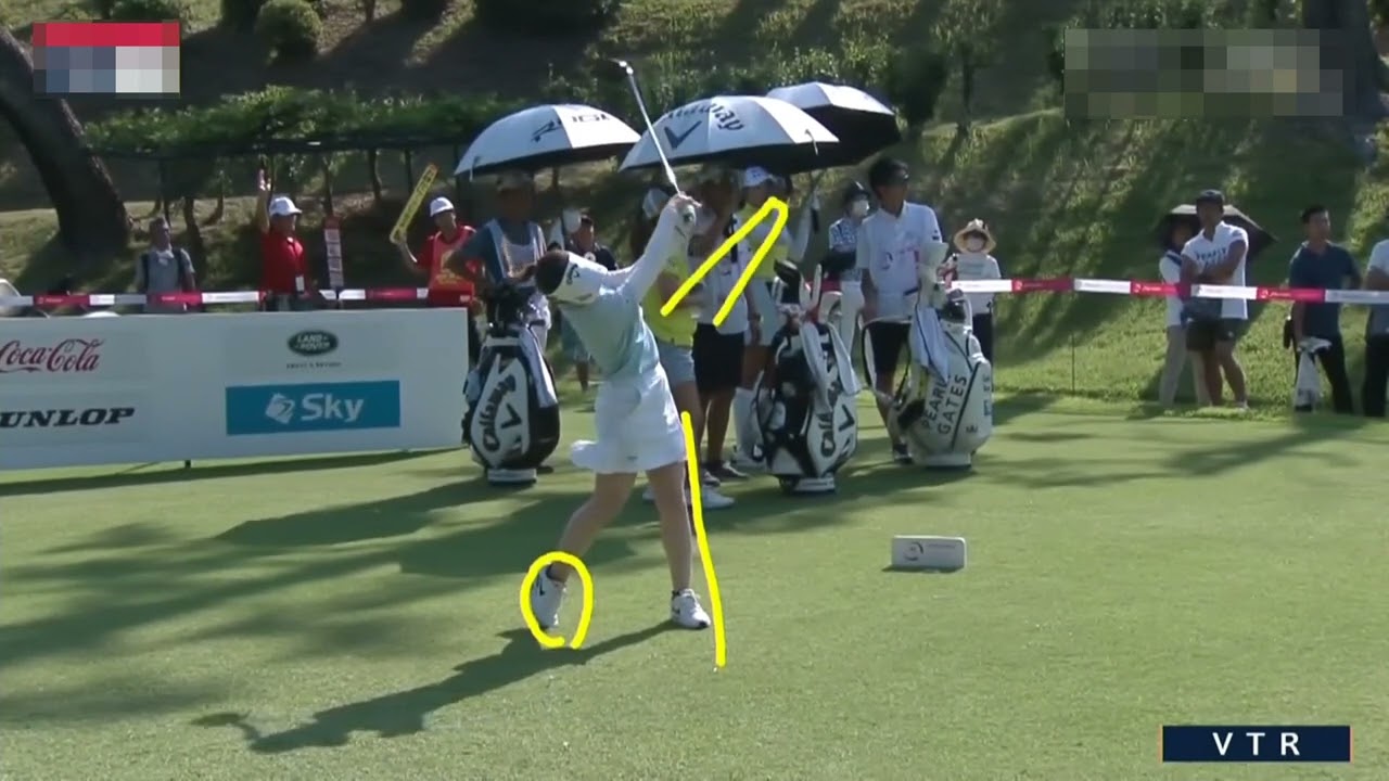 西村優菜プロのスイング