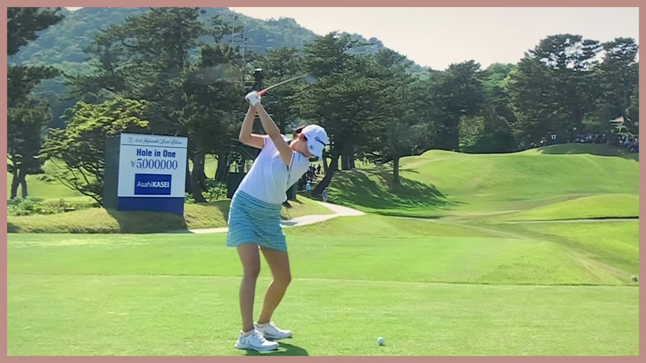 【ゴルフ】 新垣比菜　スイング