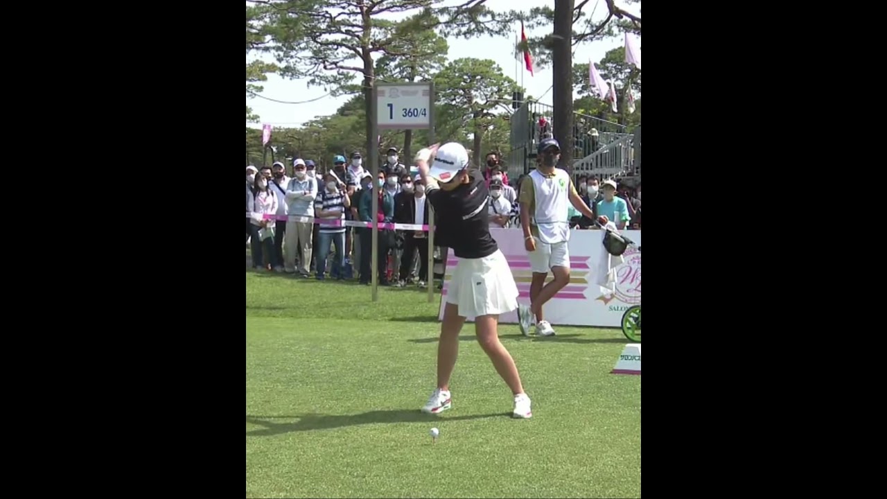 【大西葵 色々ありました ドライバー】ゴルフ　スイング　ゴルフスイング　初心者　スロー　スローモーション　ドライバー　アイアン　女子プロ　MCS　2023.04 #shorts