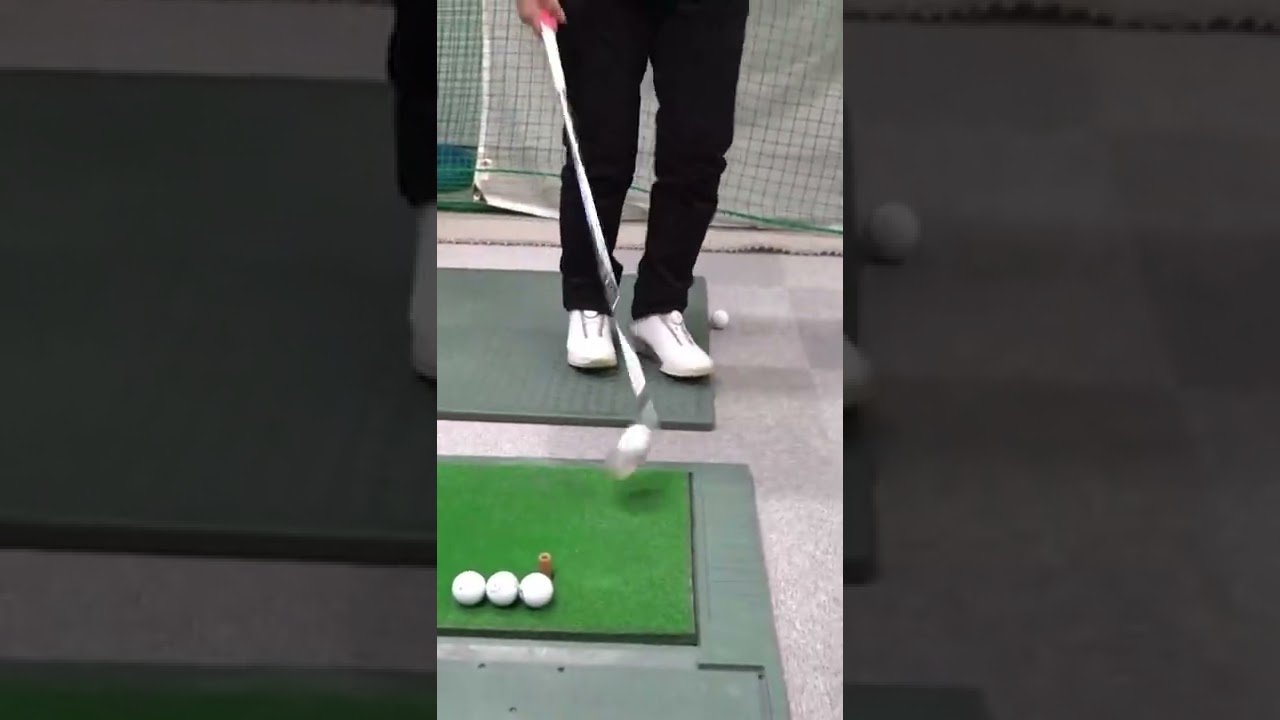 【ゴルフチャレンジ編①リフティング】#shorts #point ＃地上スタート#2画面#ゴルフ＃チャレンジ＃リフティング