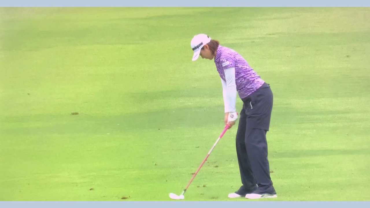 【ゴルフ】 新垣比菜　スイング