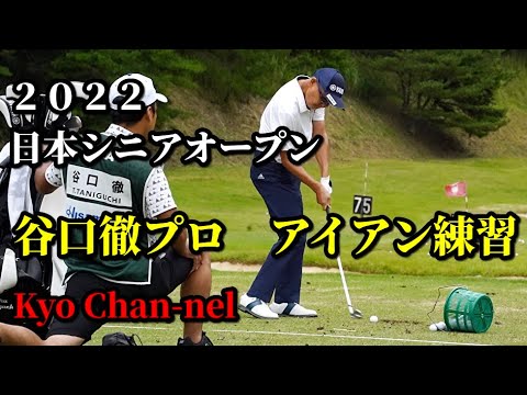 【ゴルフ】 谷口徹プロ練習アイアン編〜２０２２日本シニアオープンゴルフ３日目スタート前の練習風景　谷口徹プロのウエッジ・アイアン編です